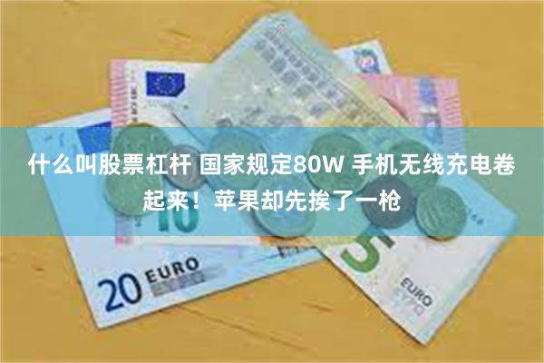 什么叫股票杠杆 国家规定80W 手机无线充电卷起来！苹果却先挨了一枪